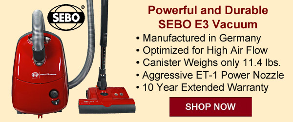 Powerful and Durable SEBO E3 Vacuum