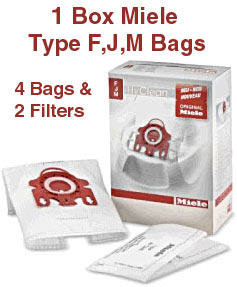 Genuine Miele AirClean Bags Type F, J, M
