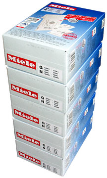 5 Boxes of Genuine Miele IntensiveClean Plus Bags - G, N