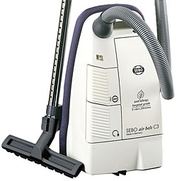 SEBO C3.1 Vacuum Cleaner with ET-1 Power Nozzle - White